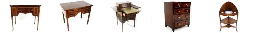 A collection of antique furniture